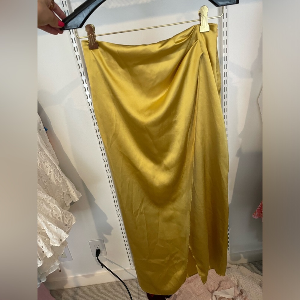 Yellow Zara skirt
